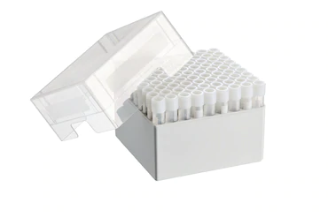 艾本德儲存盒 9 × 9, 可放置 81  個螺旋蓋（凍存）管， 4  –  5  mL，2  件，高 102  mm，4  英寸，聚丙烯材料，可耐受最低 -86  °C，可高溫高壓滅菌，帶蓋子并具有