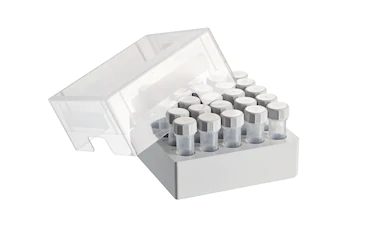 艾本德儲存盒 5 × 5, 可放置 25  個螺旋蓋管，5  mL，2  件，高 76  mm，3  英寸，聚丙烯材料，可耐受最低 -86  °C，可高溫高壓滅菌，帶蓋子并具有數(shù)字字母標(biāo)識