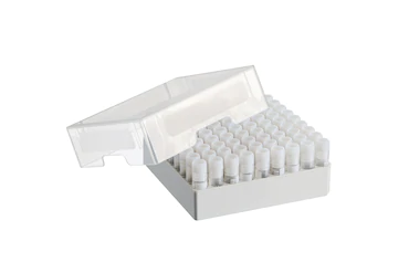 艾本德儲存盒 9 × 9, 可放置 81  個螺旋蓋（凍存）管， 1  –  2  mL，3  件，高 53  mm，2  英寸，聚丙烯材料，可耐受最低 -86  °C，可高溫高壓滅菌，帶蓋子并具有數(shù)